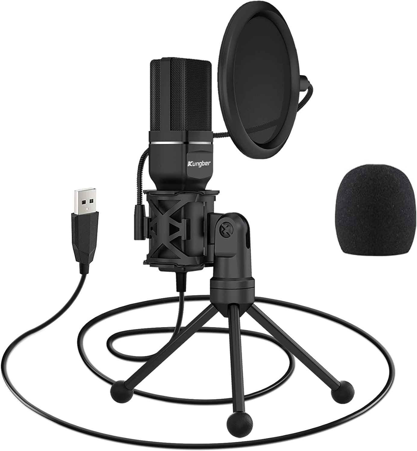 TONOR USB Microphone Gaming kit, Micro RGB PC Condensateur